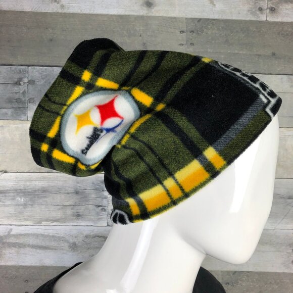 NFL Steelers Fleece Neck Warmer: Handmade Scarf Tube - Picture 4 of 10